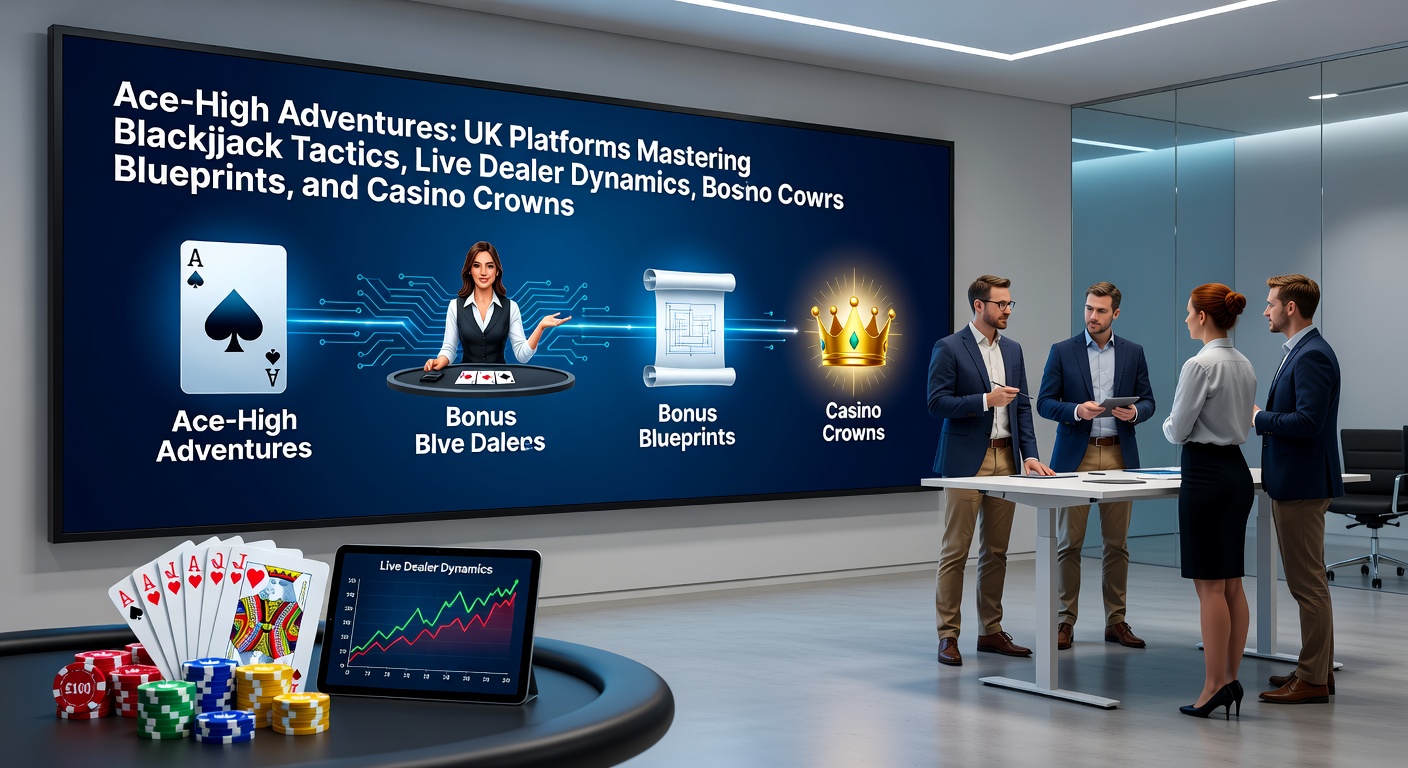 Dynamic blackjack table with cards flying and chips stacking high on a UK online casino interface, capturing the intensity of ace-high hands