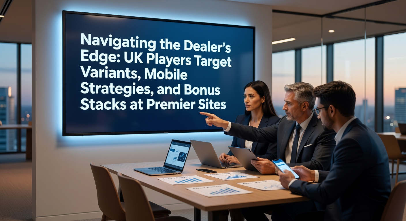 UK blackjack player on mobile device exploring game variants and bonuses at a premier online site