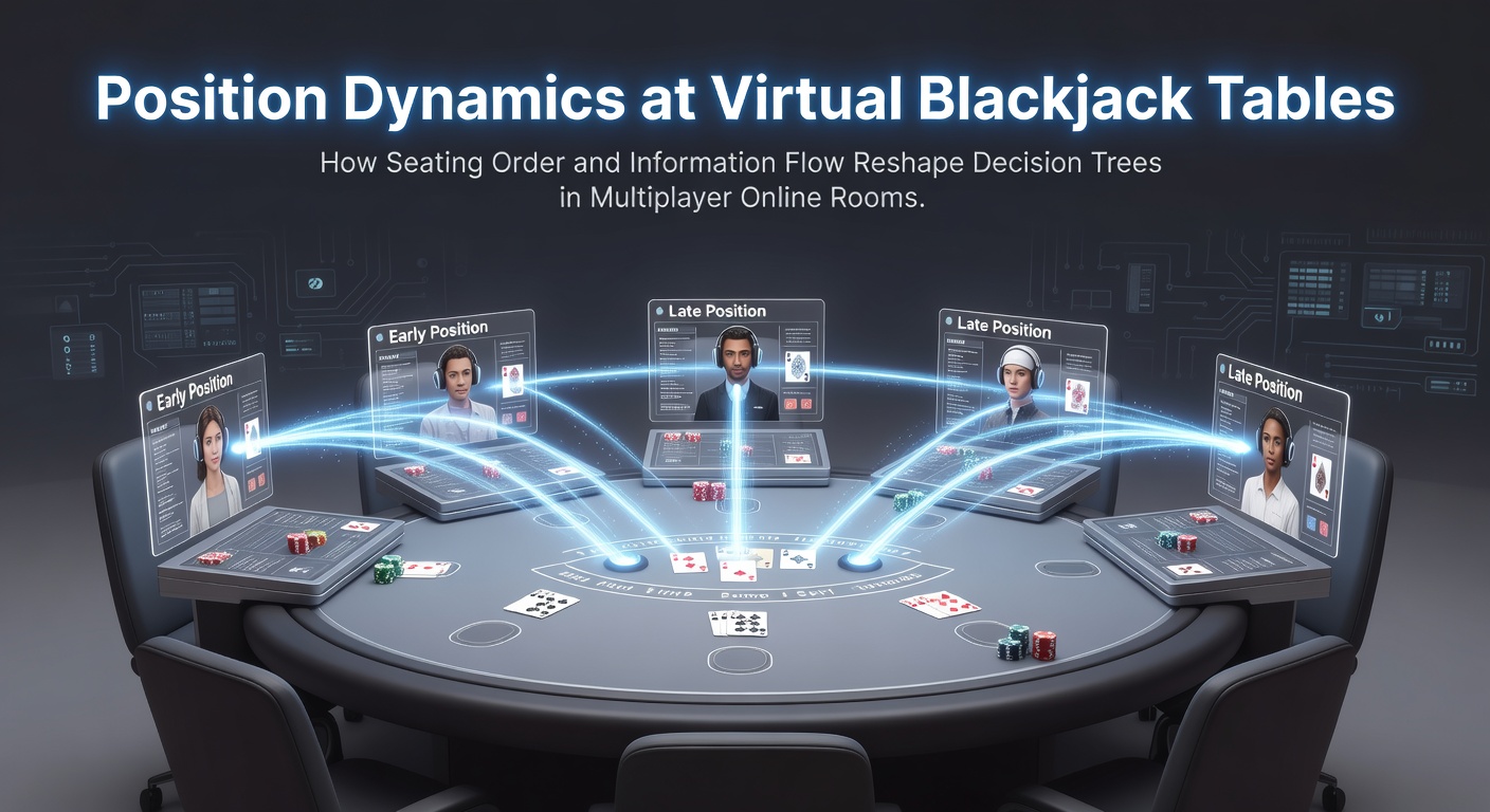 Virtual blackjack table showing player seating order and card dealing sequence in a multiplayer online room
