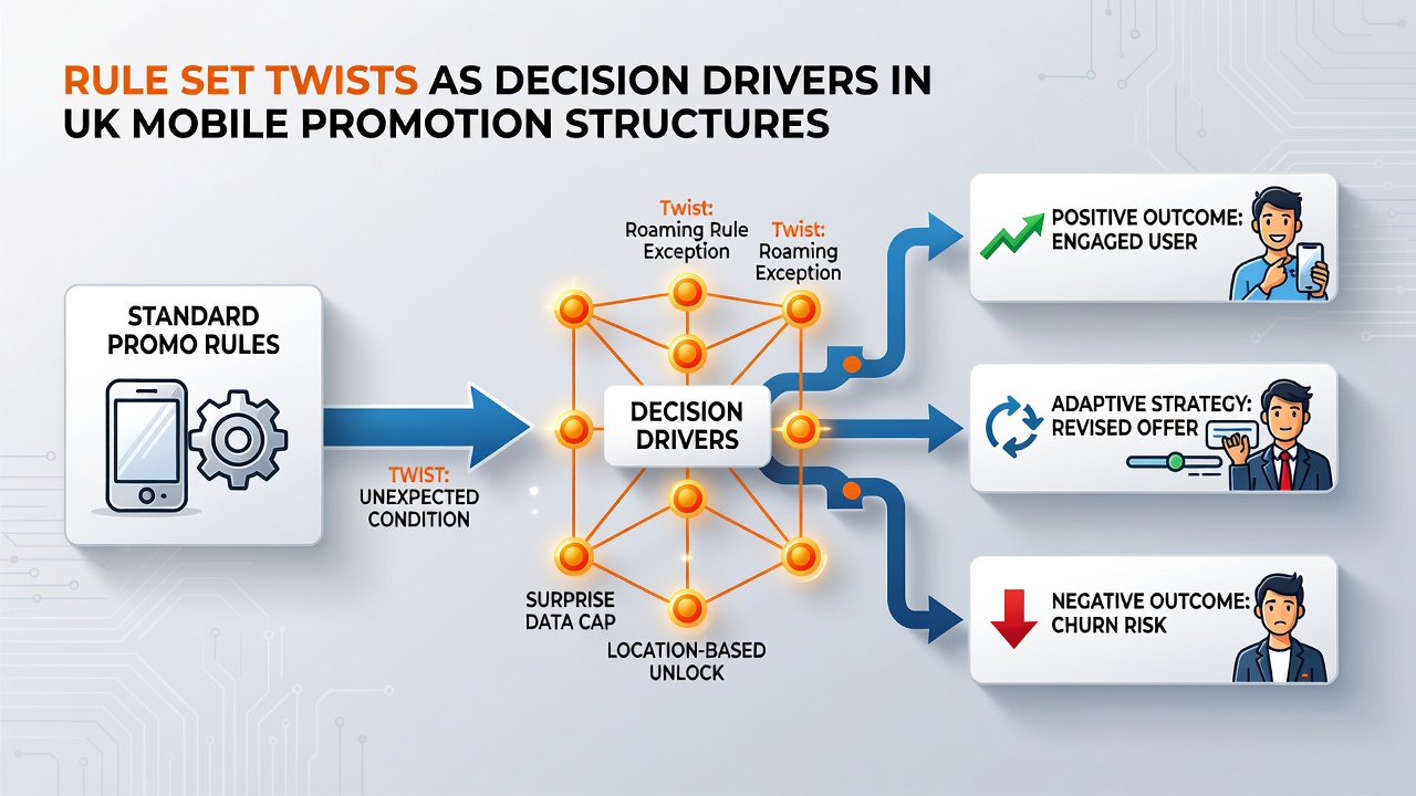 Close-up of rule variation options highlighted in a UK mobile promotion dashboard