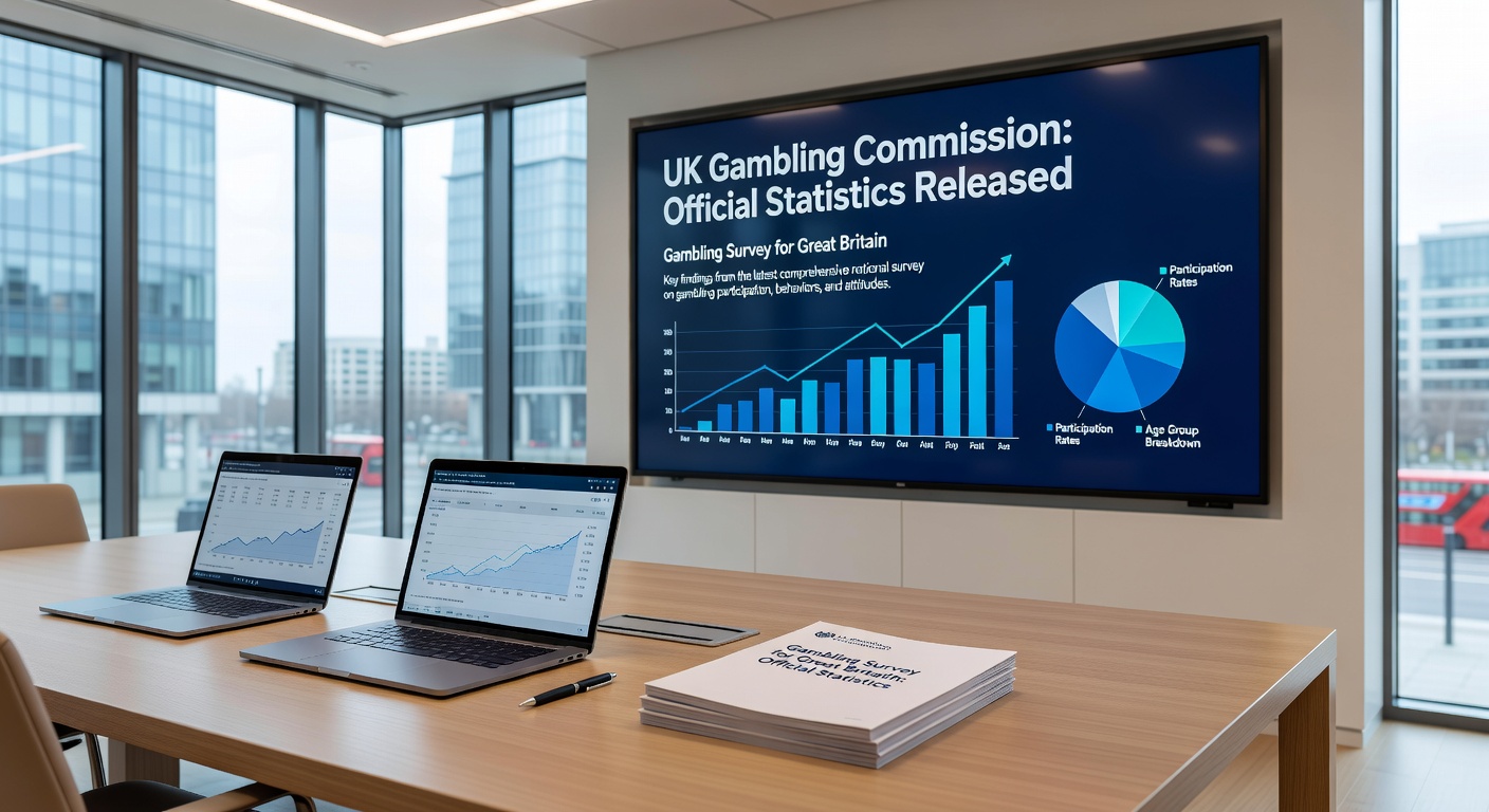 Infographic detailing betting participation by type, including declines in horse racing and stability in online sports betting from UK Gambling Commission data